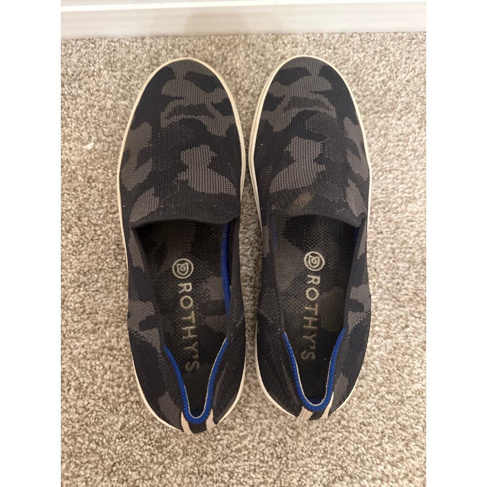 Rothy's The Original Slip On Sneaker Women's Retired Gray Camo, sz 8 - Picture 6 of 9